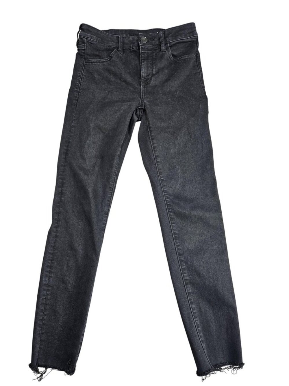 American Eagle Hi-Rise Jegging Jeans Womens 4 Short Gray Charcoal Wash Stretch
